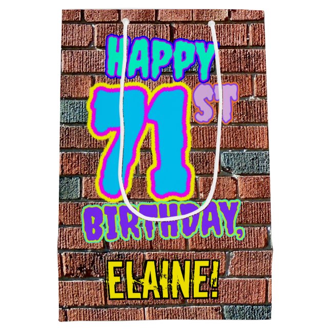 71:a födelsedagen: Roligt, Urban Graffiti Inspired (Baksidan)