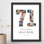 71:a födelsedagsnumret 71-Anpassningsbarnas fotoko Poster<br><div class="desc">Fira 71:a årsdagen med denna personlig nummer 71 poster fotokollage. Anpassadets gåva är också perfekt för bröllop-årsdagen. Det är ett underbart sätt att visning värdefulla minnen från ditt bröllop och gifta liv. Poster innehåller en samling foton som fångar in dessa speciella ögonblick och kan anpassas med namn, födelsedatum eller årsdatum....</div>