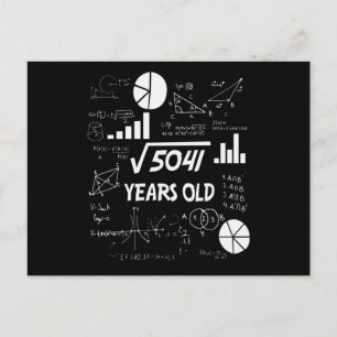 71 År Gammal Födelsedag Matematiklärare 71-årspres Vykort