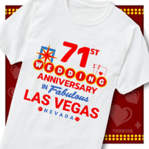 71-års bröllopsjubileum för fantastiskt Las Vegas-