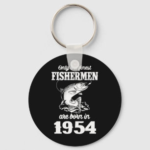 71 ÅRS GAMLA FISKARE 1954 71st Fishin Nyckelring