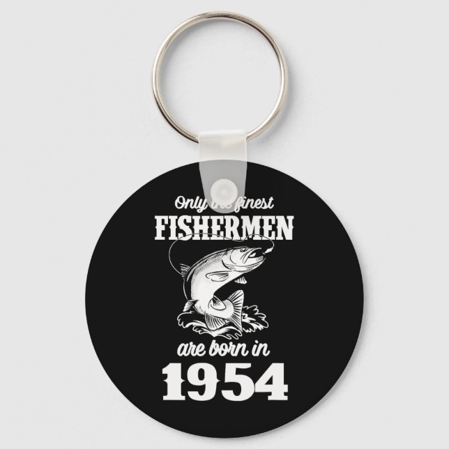 71 ÅRS GAMLA FISKARE 1954 71st Fishin Nyckelring (Framsida)