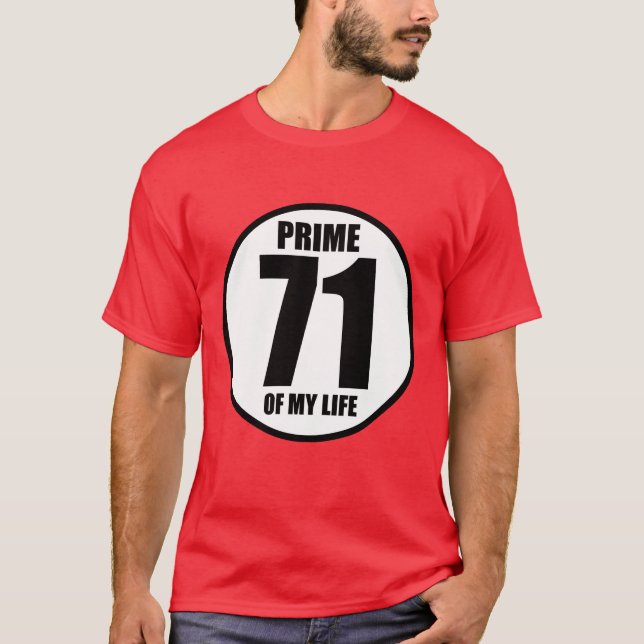 71 - början av mitt liv tee (Framsida)