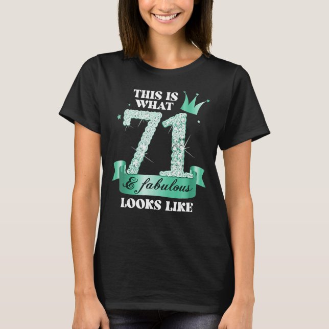 71 & Fabulous I Turcos Black Party Group Photo T Shirt (Framsida)