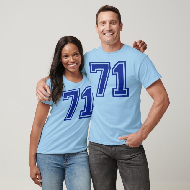 71 - nummer tee shirt (Unisex)
