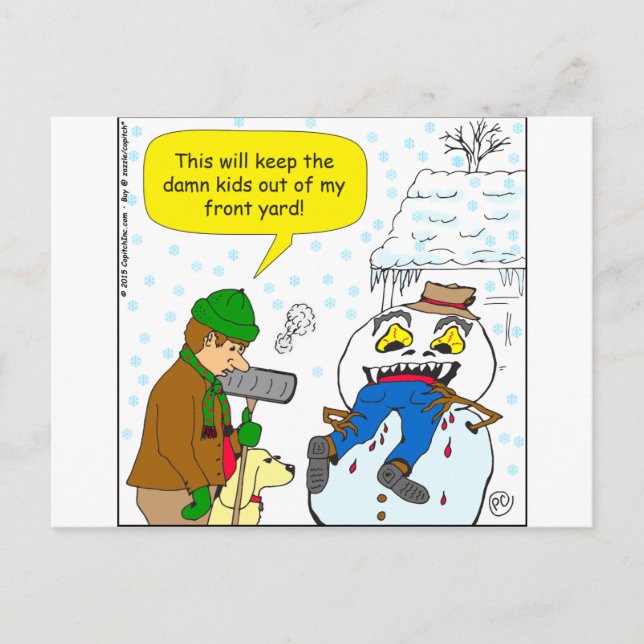 720 behålla barn utanför min tecknad på framsidan vykort (Framsida)