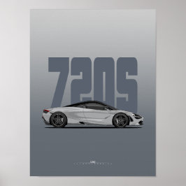 720S Supercar-Poster - Blade Silver Poster