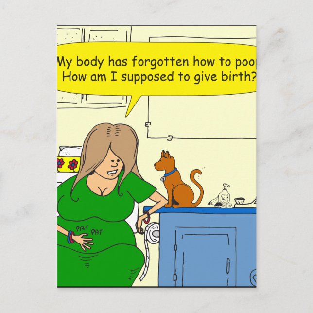 729 Förutsatt för tecknad vid födseln i ge Vykort (Framsida)