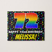 72:a födelsedag - Roligt, färgstark stjärna Fält M