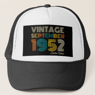72:a födelsedag Vintagen september 1972 Begränsada Keps