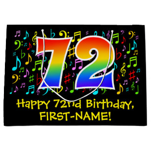 72:a födelsedagen - färgstarka musiksymboler, re