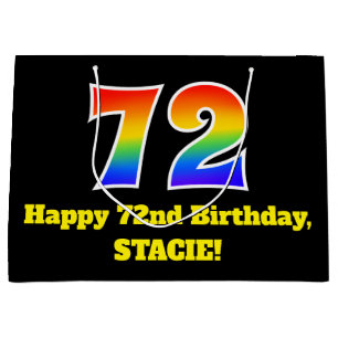 72:a födelsedagen ~ Roligt, färgstark, vibrant, re