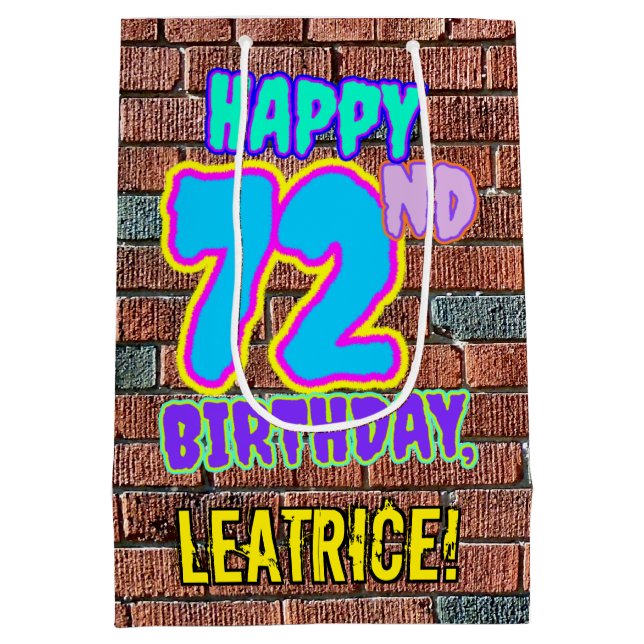 72:a födelsedagen: Roligt, Urban Graffiti Inspired (Baksidan)