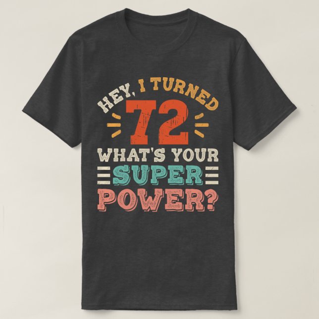 72:a födelsedagen t shirt (Design framsida)