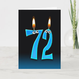 72:a födelsedagsljus kort