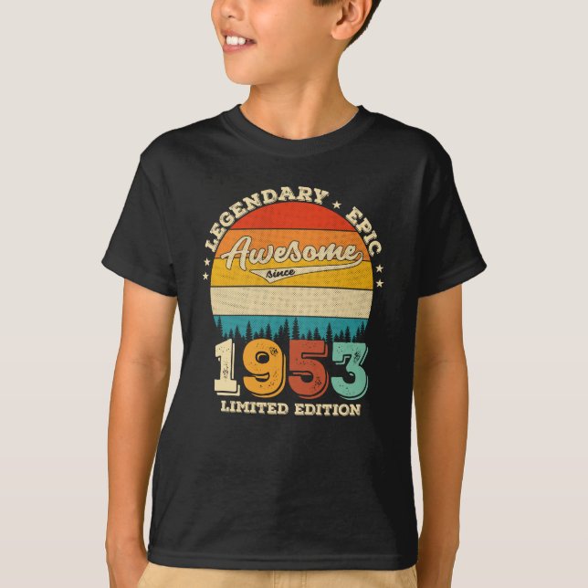 72-årig dagstidning 1953 Fantastisk 72:a födelseda T Shirt (Framsida)