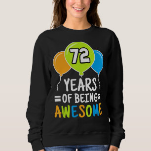 72 års ålder av Fantastisk 72:a födelsedagsballong T Shirt