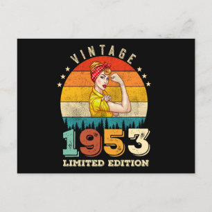 72 Års Födelsedag 1953 Vintage 72-års Födelsedag K Vykort