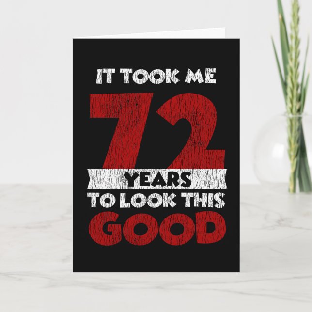 72-årsjubileum - det tog mig att titta på Bra 72:a Kort (Framsida)