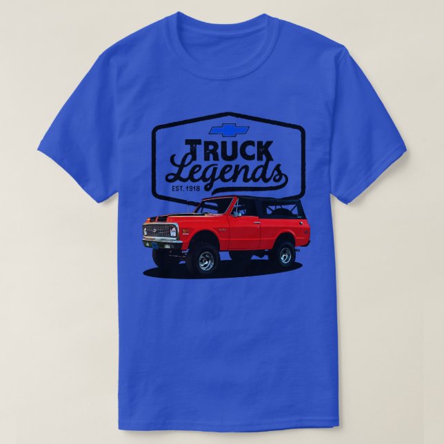 72 Chevy Blazer T Shirt (Design framsida)