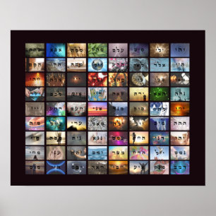 72 Namn av Gud Poster