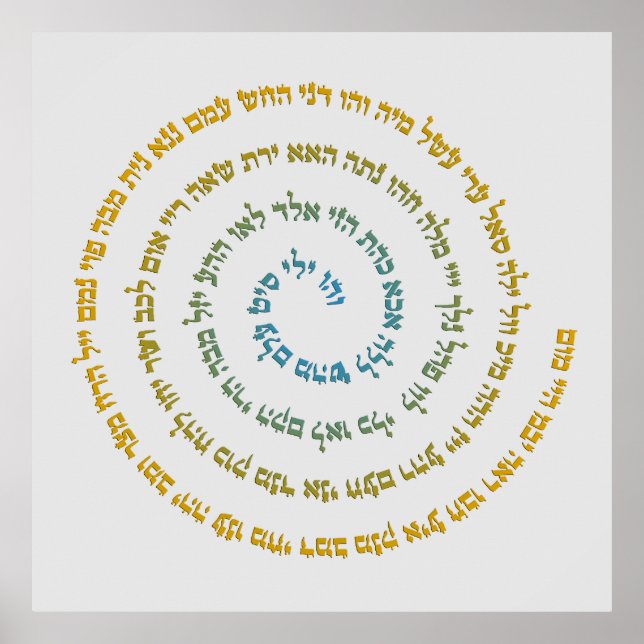 72 Namn av Gud Poster (Framsidan)