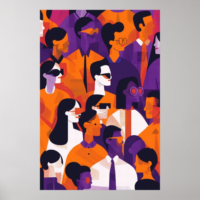 733 DagsHeroes i Urban Mosaic Poster (Framsidan)
