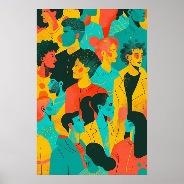 735 DagsHeroes, Urban Mosaic Poster (Framsidan)
