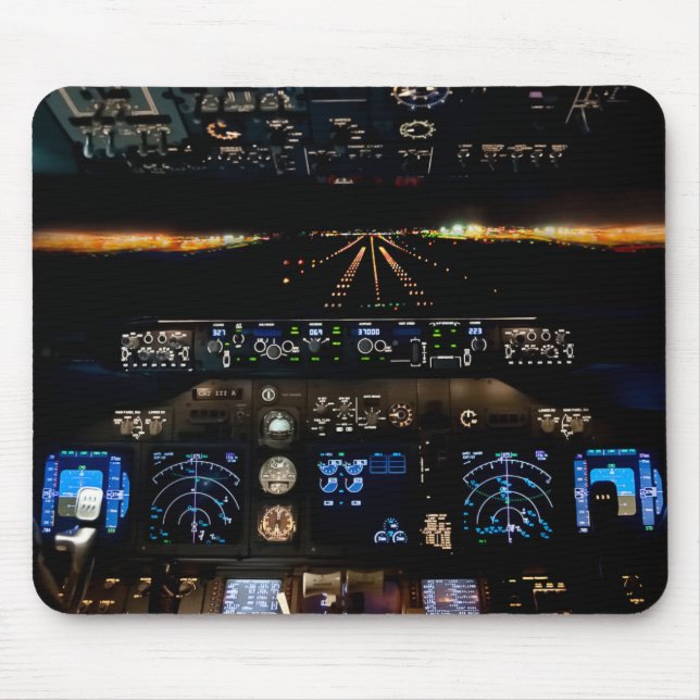 737 Flight Deck Mouse Pad Musmatta (Framsidan)