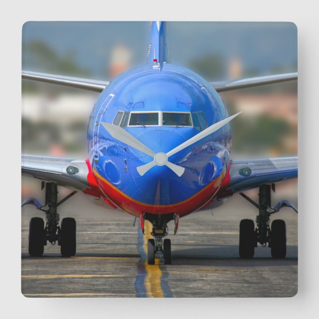 737 FLYGBOLAG FYRKANTIG KLOCKA (Framsida)