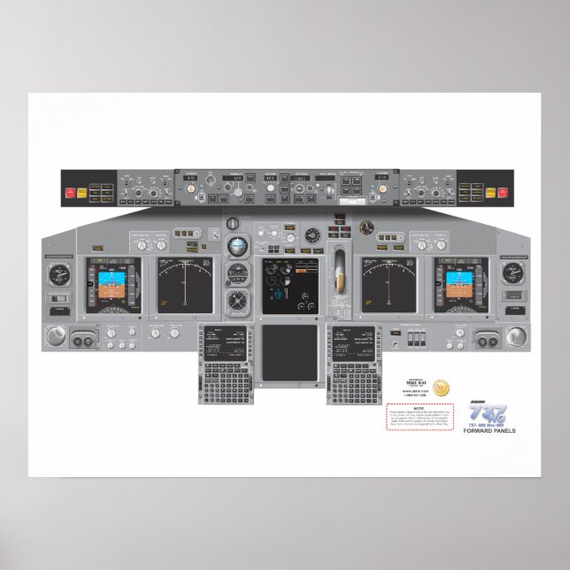 737 NG Forward Panel Poster (Framsidan)