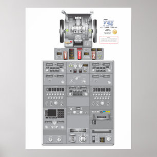 737NG fäller ned den Aft affischen Poster