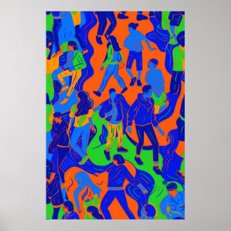 739 DagsHeroes, Urban Mosaic Poster