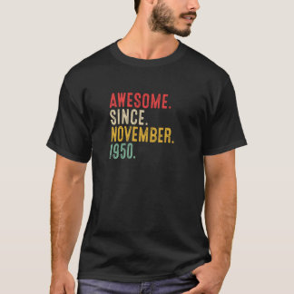 73 år gammal Fantastisk sedan november 1950 73:e f T Shirt