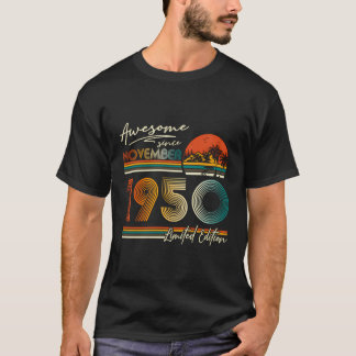 73 år gammal Fantastisk sedan november 1950 73Rd B T Shirt