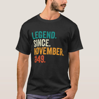 73 års ålder sedan november 1949 73:e fågeln t shirt