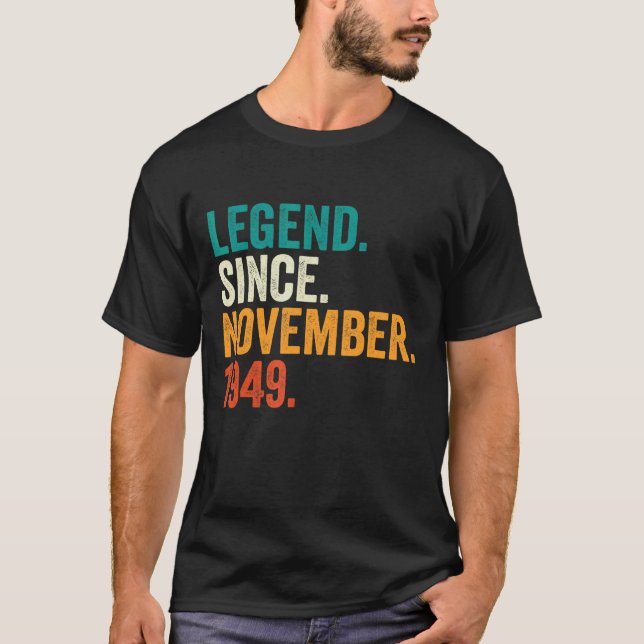 73 års ålder sedan november 1949 73:e fågeln t shirt (Framsida)