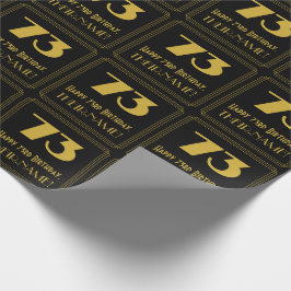 73-årsdag – Art Deco Inspirerad Utseende "73" & Na Presentpapper