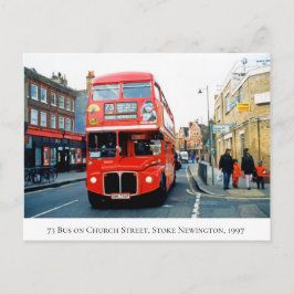73 Buss Stoke Newington Church St N16 1997 Vykort