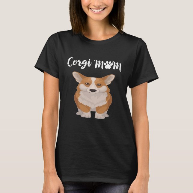 73 Corgi Mamma T Shirt (Framsida)