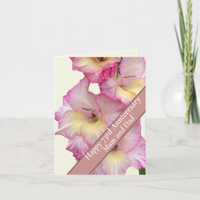 73:e årsdagen redigerbar kort (Framsida)