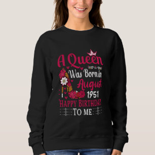 73:e födelsedag High Heel A Queen föddes i augusti T Shirt
