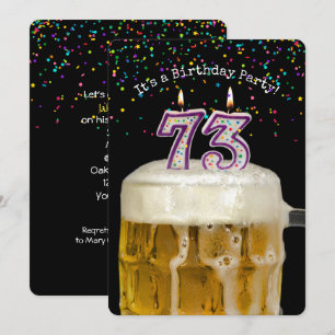 73:e födelsedag i Party Inbjudningar