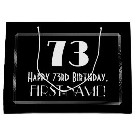 73:e födelsedagen: Art Deco Inspired Stil "73", Na