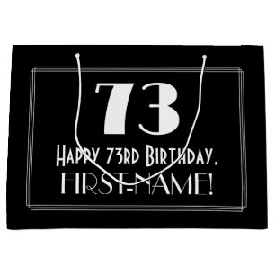 73:e födelsedagen: Art Deco Inspired Stil "73", Na