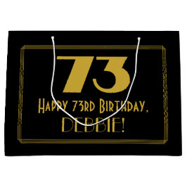 73:e födelsedagen - Art Deco Inspired Titta "73" o