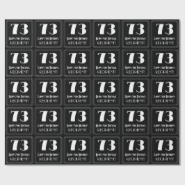 73:e födelsedagen - Art Deco Inspired Titta "73",  Presentpapper