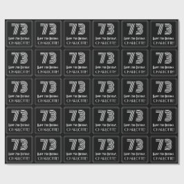 73:e födelsedagen: Art Deco Inspired Titta "73" w/ Presentpapper