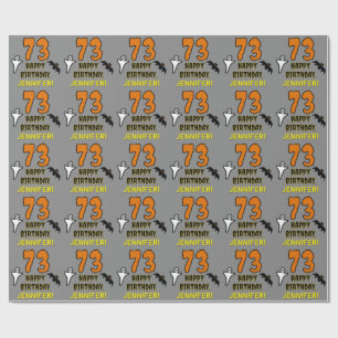 73:e födelsedagen: Spooky Halloween Theme, eget na Presentpapper