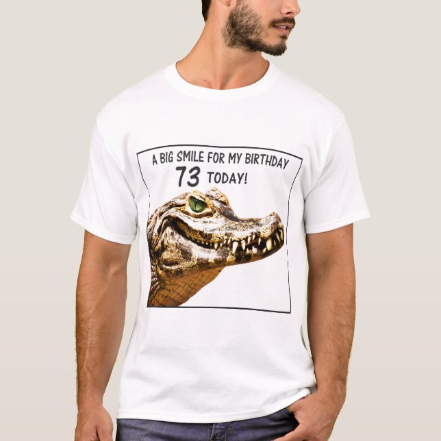 73:e födelsedagsljus t shirt (Framsida)